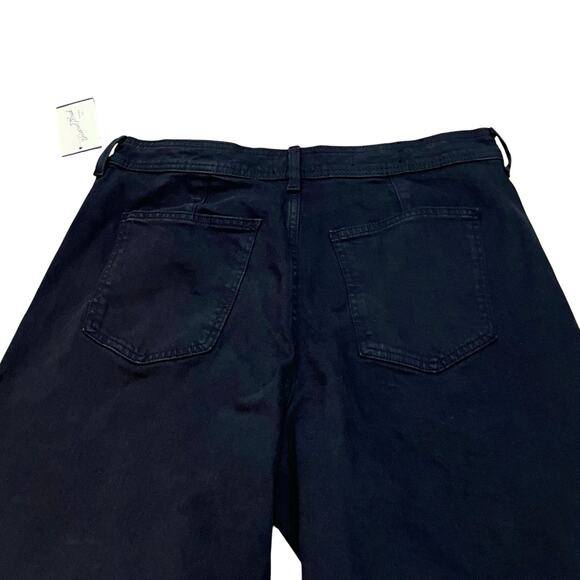 Universal Thread Sailor Wide Leg Jeans Size 14 Black Stretchy Preppy Classic - Picture 7 of 11